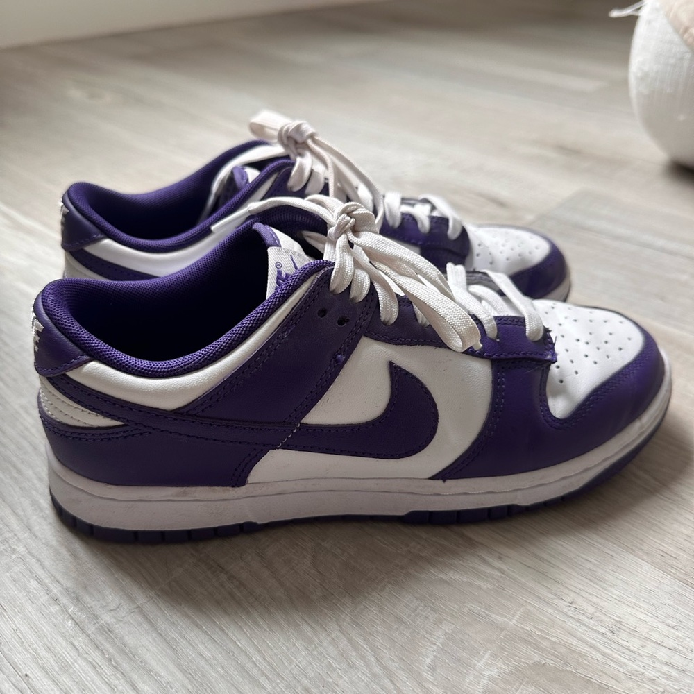 REAL AUTHENTIC Nike Dunks “Championship Purple” - size men’s 7.5, women’s 9